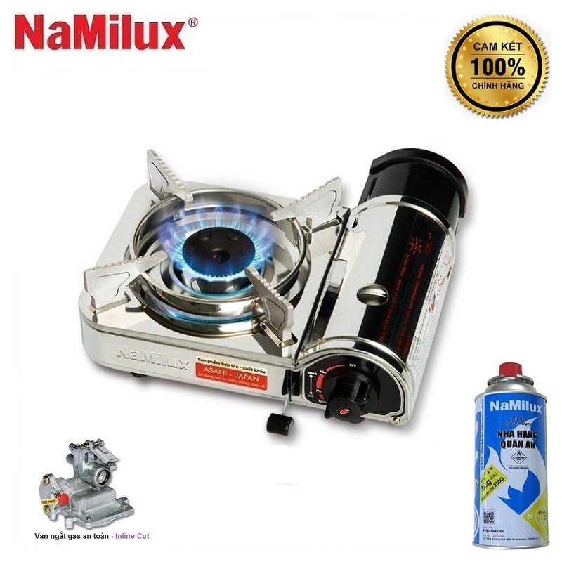 Bếp gas du lịch mini Namilux NA-1711AS thiết kế nhỏ gọn