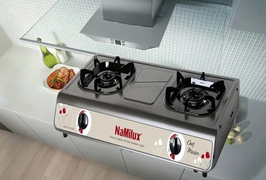 Thiết kế hiện đại của bếp gas đôi Namilux NA-702(11)AFM